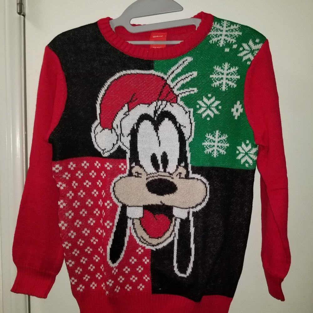 Goofy Holiday Sweater long sleeve crew neck pullover
